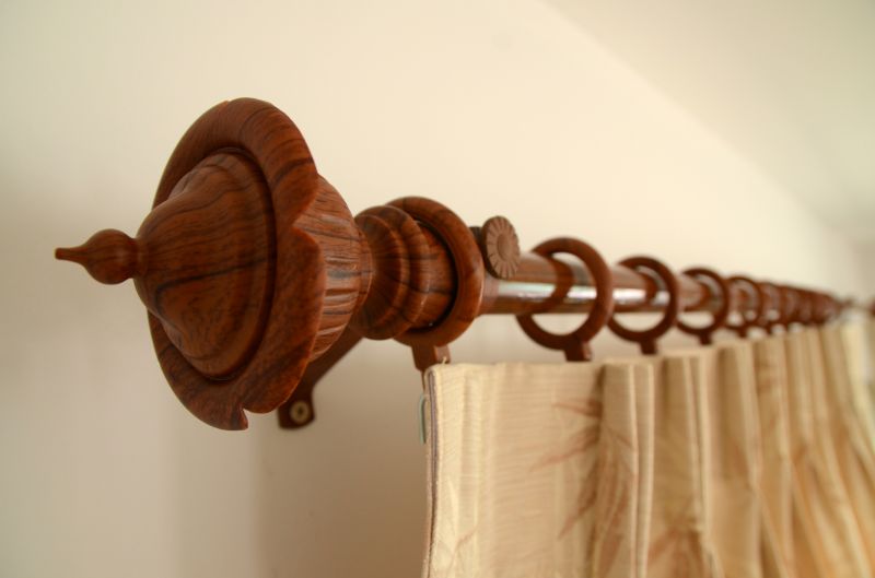 Wall-Mounted Curtain Rods