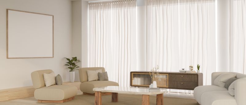 Hanging Curtains in a Living Room